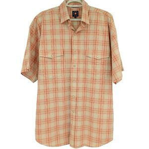 Panhandle Slim Plaid Western Pearl Snap Button Up Shirt Mens Size M Rodeo Cowboy